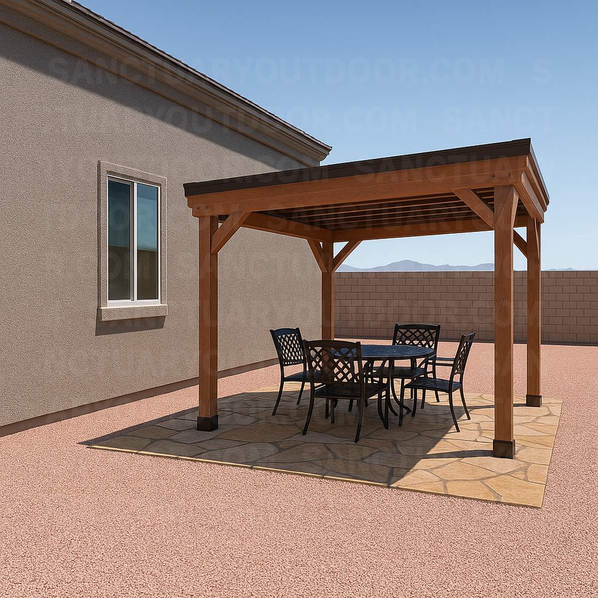 Golden Valley rural property with custom drainage and hardscape