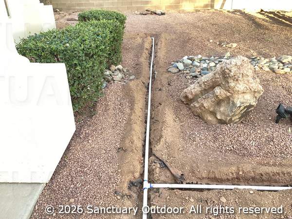 Hard piped irrigation