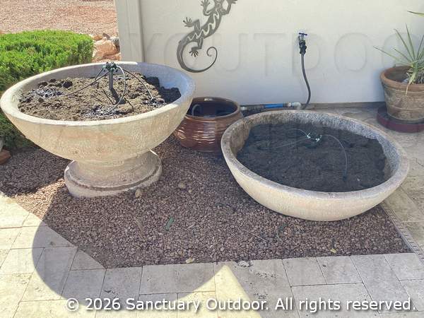 Replace soil in your planter and automate watering