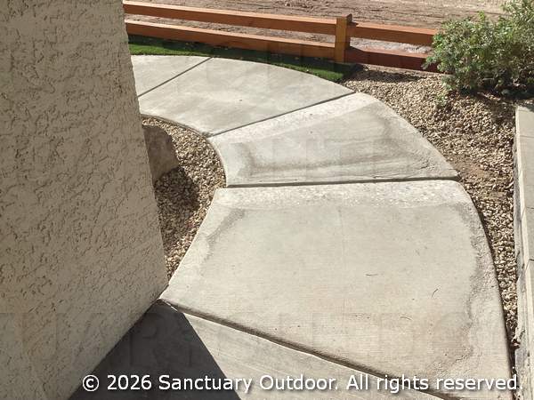 Example of concrete lift ground down